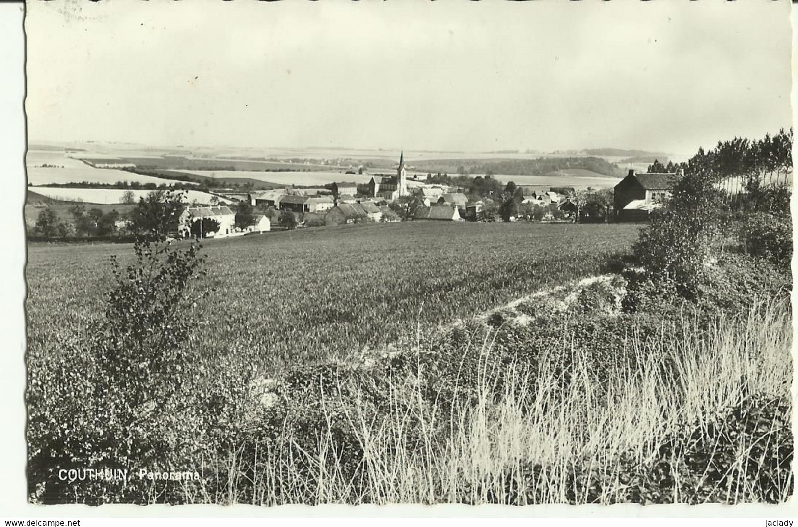 Couthuin -- Panorama.   (2 Scans) - Héron