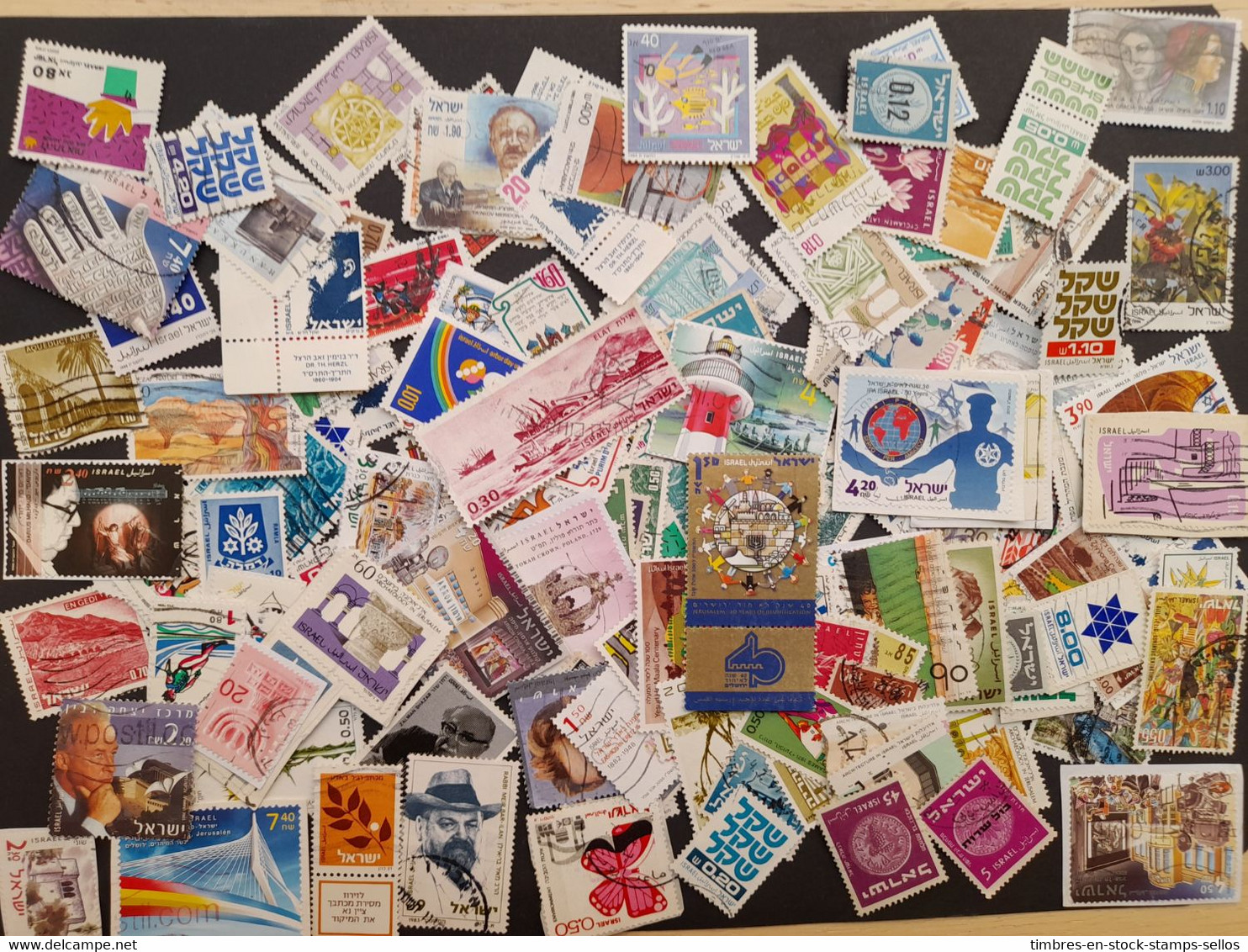 ISRAËL ישראל ( MOYEN-ORIENT ) MEGA COLLECTION De 500 Timbres TOUS DIFFERENTS , TOUS FORMATS . - Collezioni & Lotti