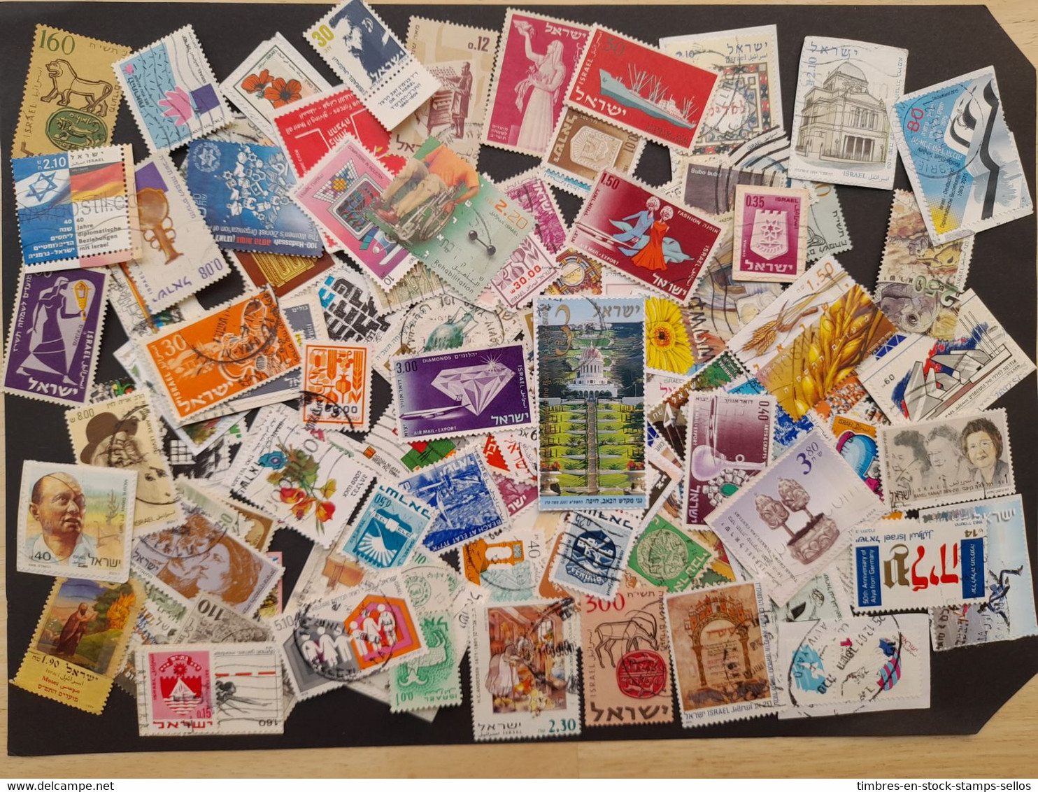 ISRAËL ישראל ( MOYEN-ORIENT ) MEGA COLLECTION De 500 Timbres TOUS DIFFERENTS , TOUS FORMATS . - Collections, Lots & Séries