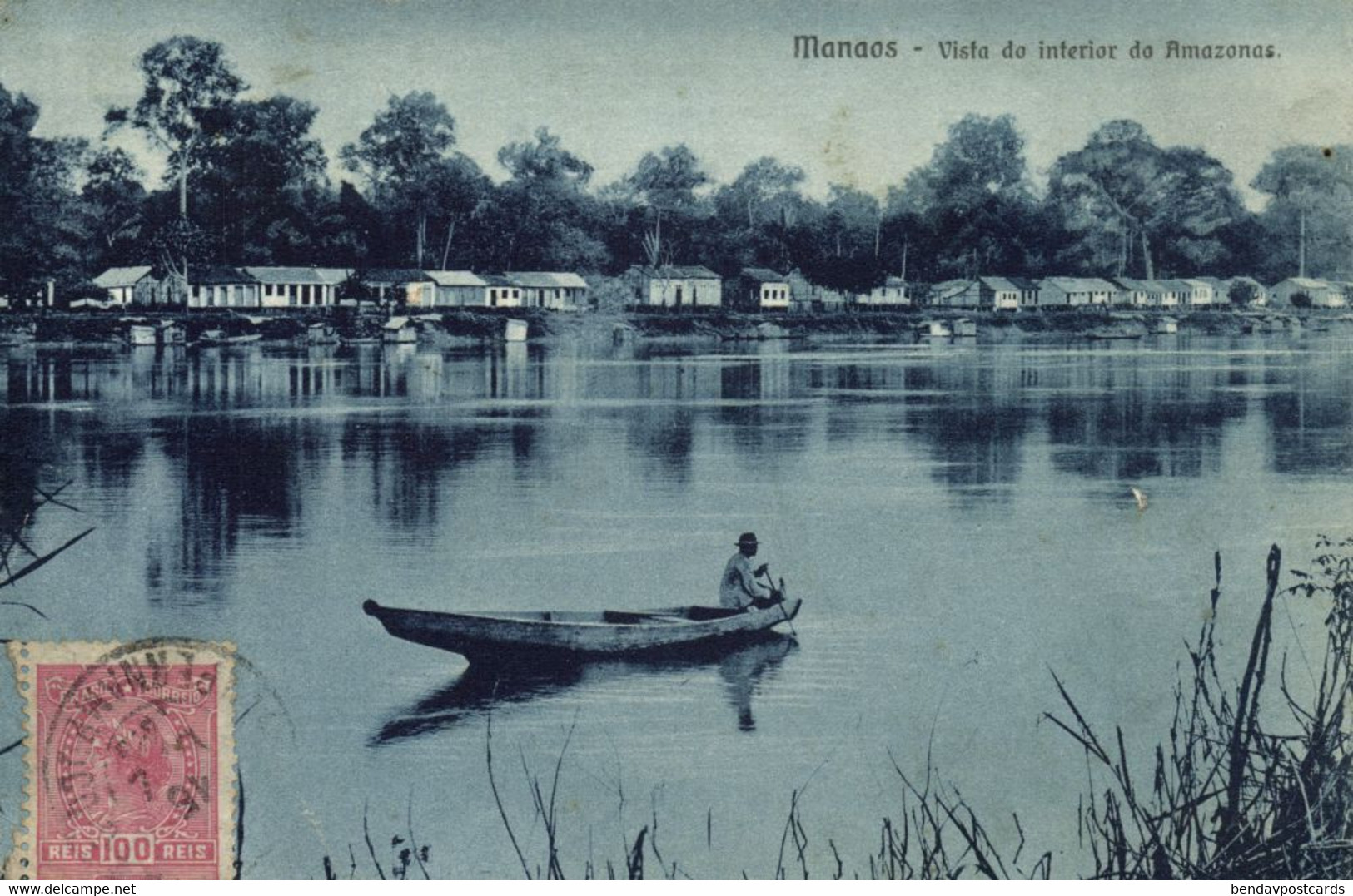 Brazil, MANAOS MANAUS, Vista Do Interior Do Amazonas (1919) Postcard - Manaus