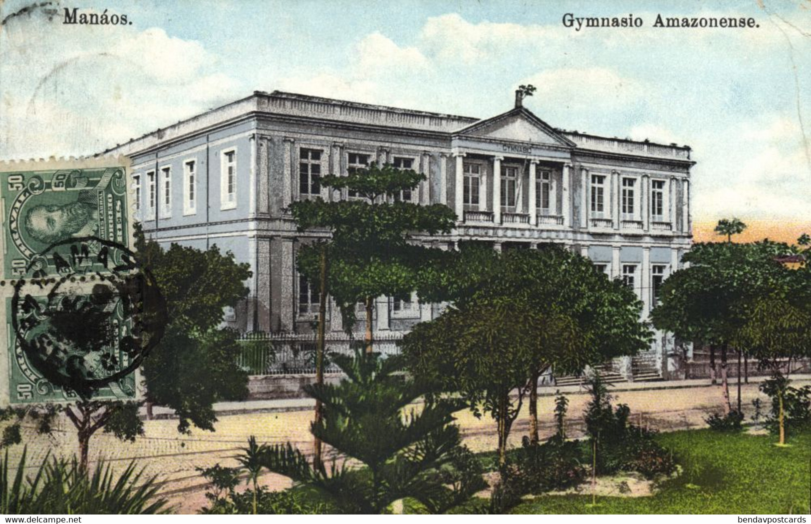 Brazil, MANAOS MANAUS, Gymnasio Amazonense (1913) Postcard - Manaus