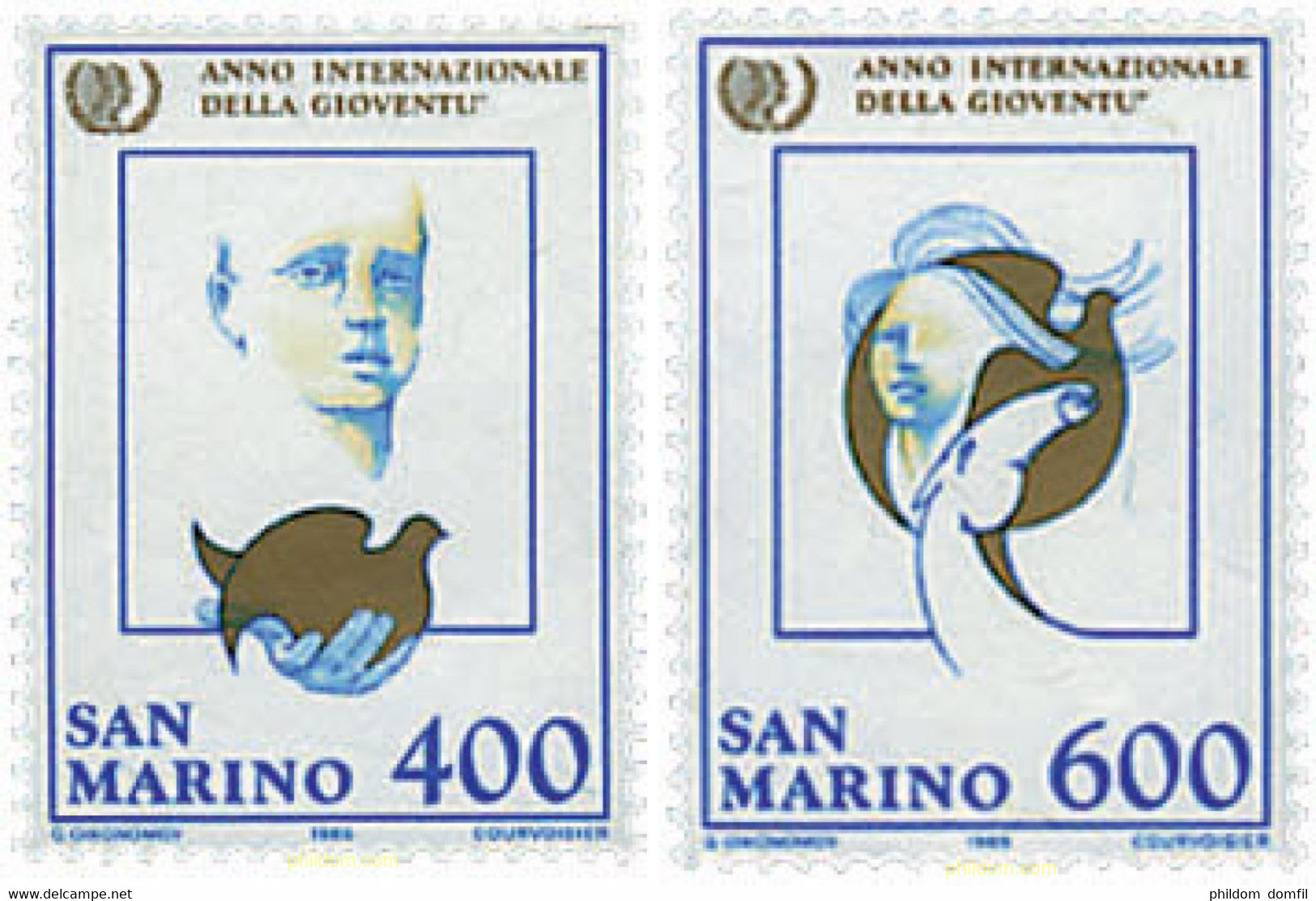 33679 MNH SAN MARINO 1985 AÑO INTERNACIONAL DE LA JUVENTUD - Used Stamps