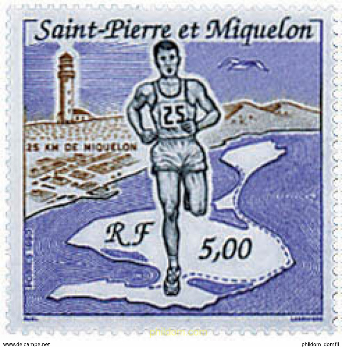36949 MNH SAN PEDRO Y MIQUELON 1990 LOS 25 KM. DE MIQUELON - Used Stamps