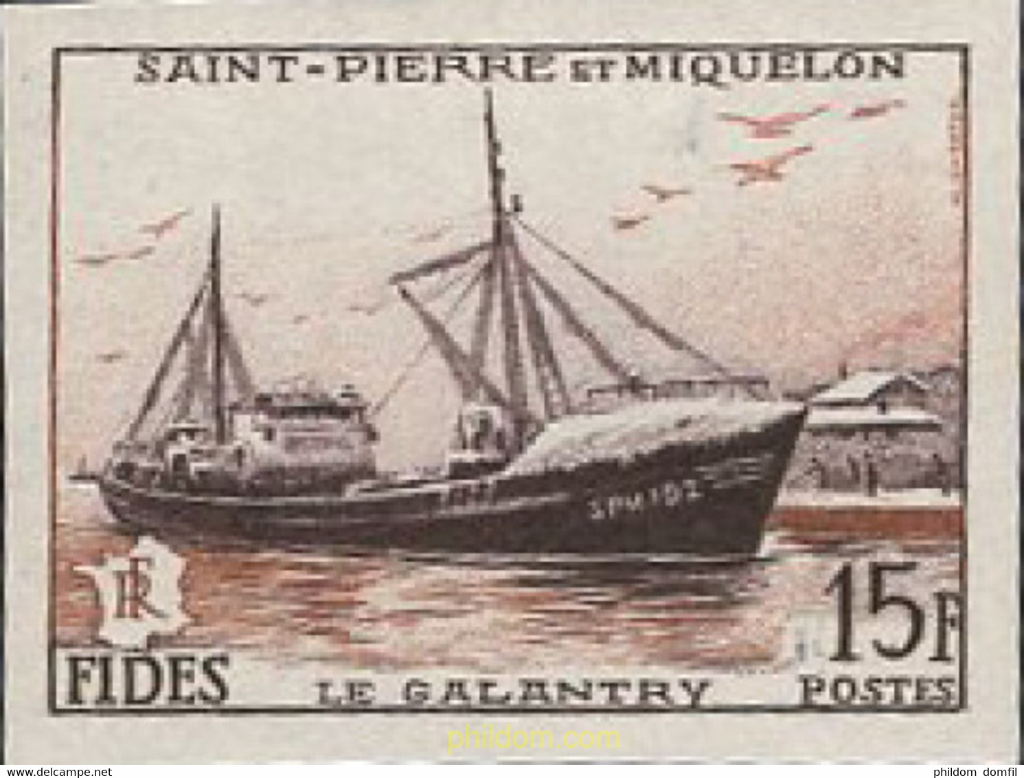 21026 MNH SAN PEDRO Y MIQUELON 1956 FIDES - Used Stamps