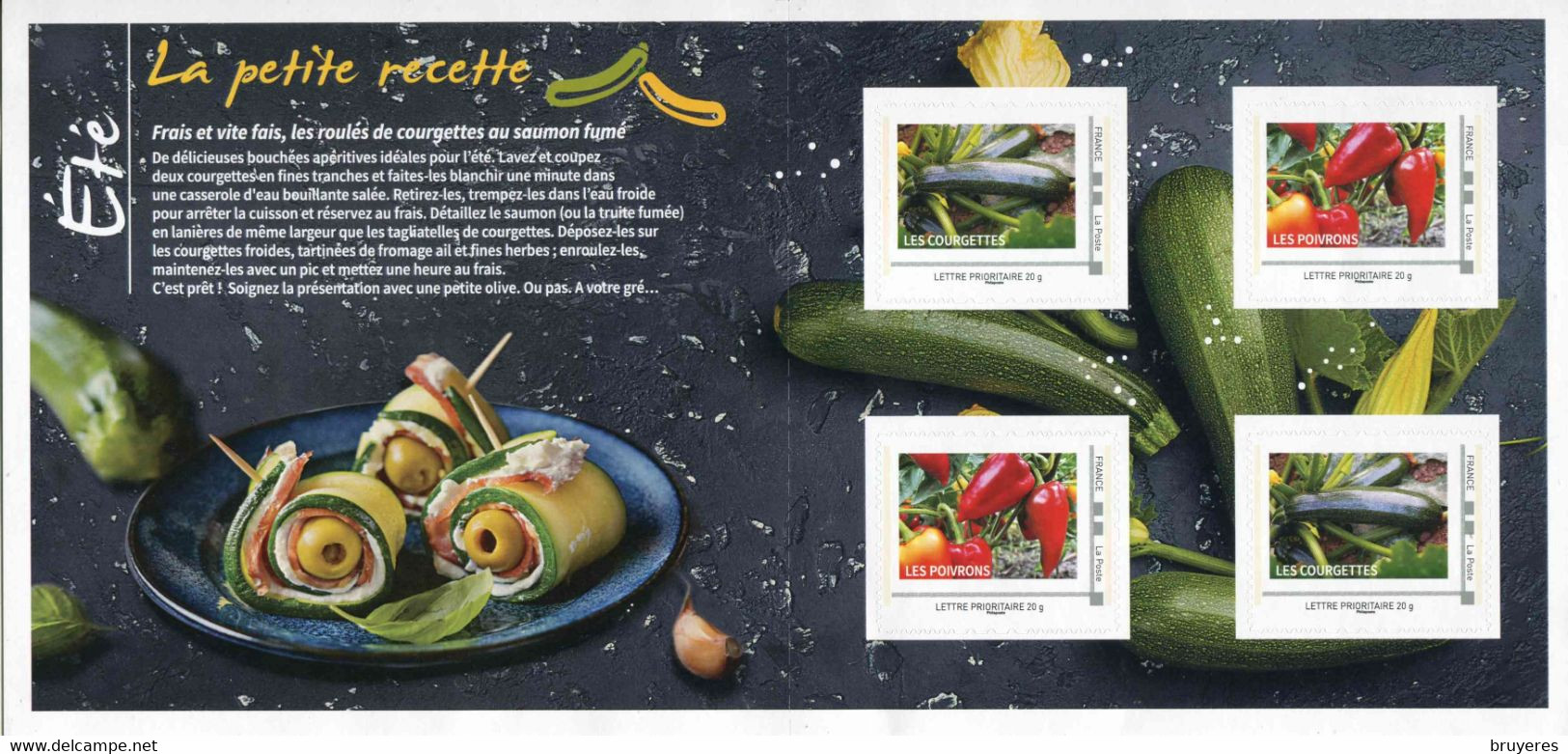 COLLECTOR De 2022 De 4 Timbres Adhésifs "LEGUMES D'ETE - ID Timbre LETTRE PRIO. 20 G" (Sans Code-barre Et Non Plié) - Collectors