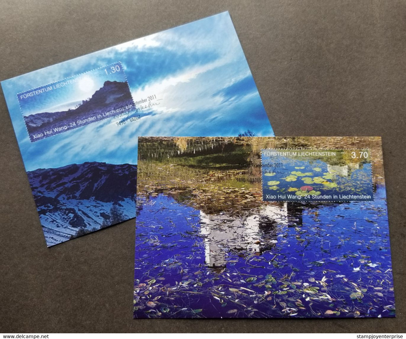 Liechtenstein Photography Art 2011 Mountain Lake Nature (maxicard) - Briefe U. Dokumente