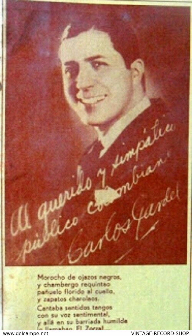 CARLOS GARDEL*40 AÑOS DESPUES* CON ORQUESTA Y GUITARRAS COLLECTIBLE RCA 1975 EX+ - Musik-DVD's