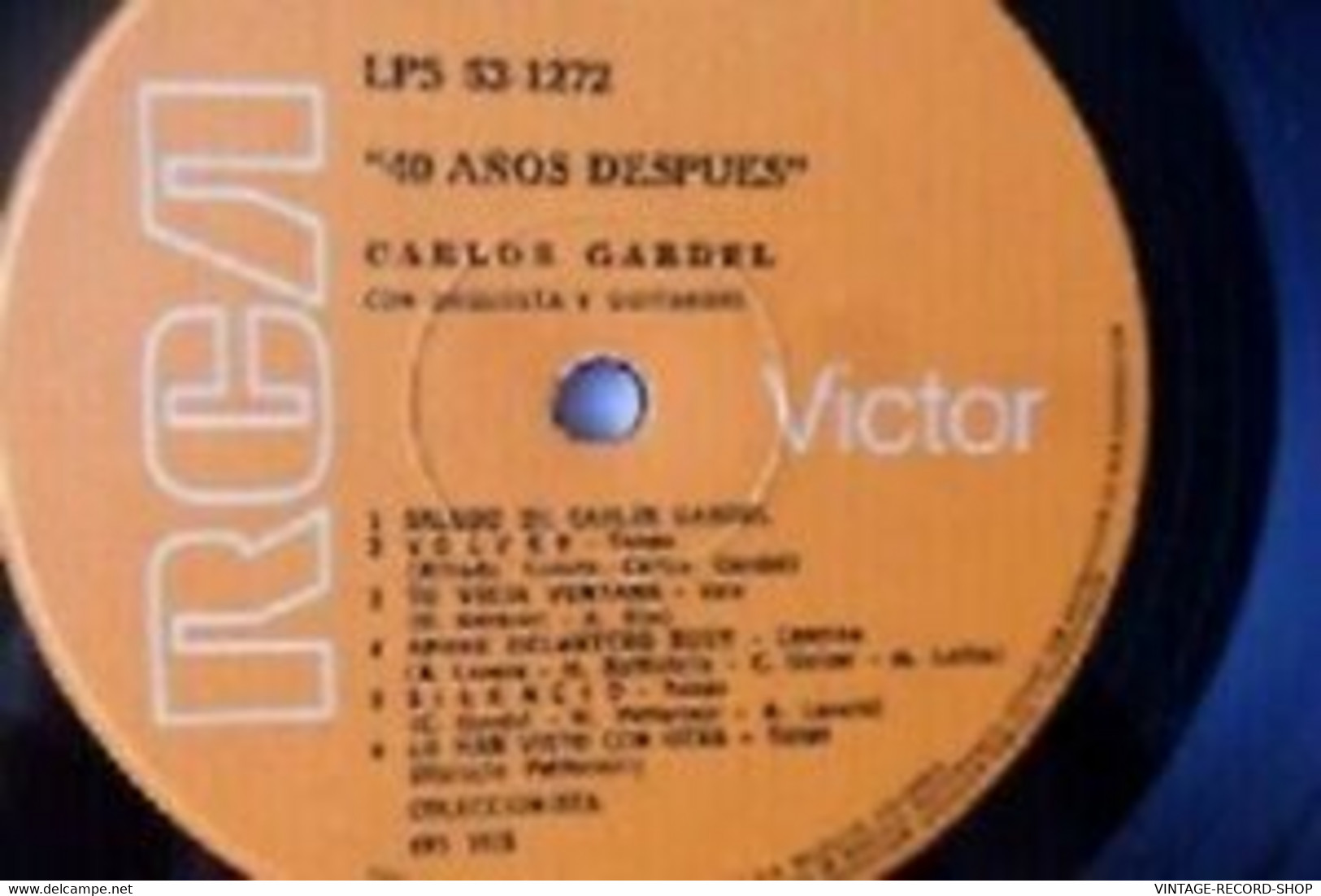 CARLOS GARDEL*40 AÑOS DESPUES* CON ORQUESTA Y GUITARRAS COLLECTIBLE RCA 1975 EX+ - Music On DVD