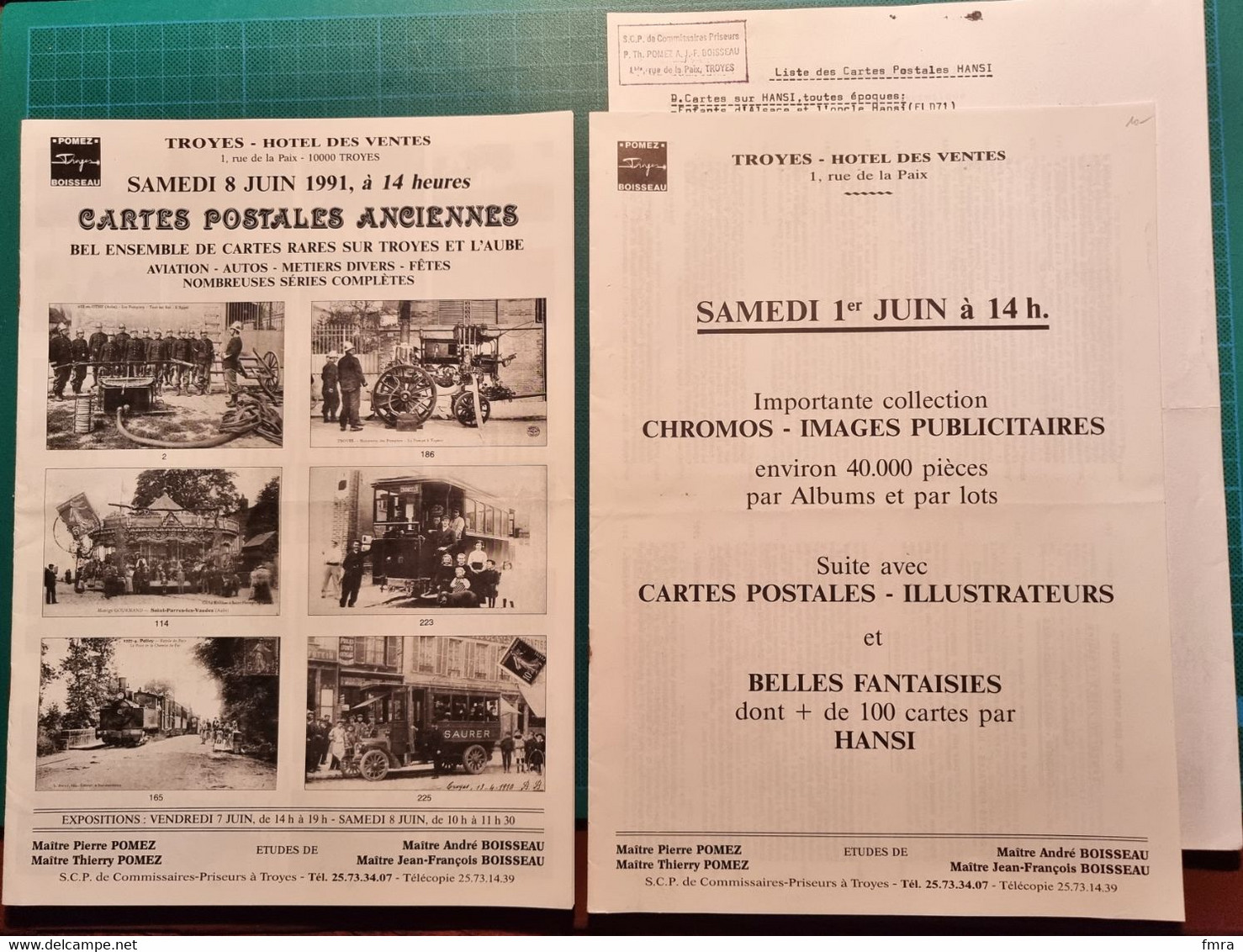 Lot De 4 Catalogues De Vente De Cartes Postales Sur Troyes Aube Illustrateurs ....(illustrations) /R104 - Books & Catalogs