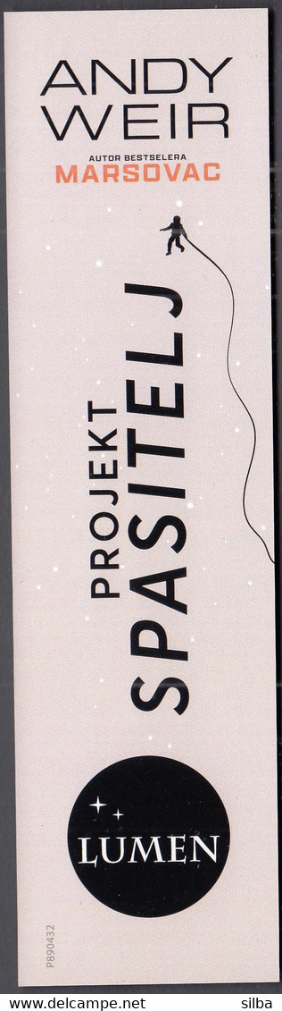 Croatia 2022 / Andy Weir: Projekt Spasitelj, Project Hail Mary / Bookmark / Bookmarks / Bookmarker - Marque-Pages