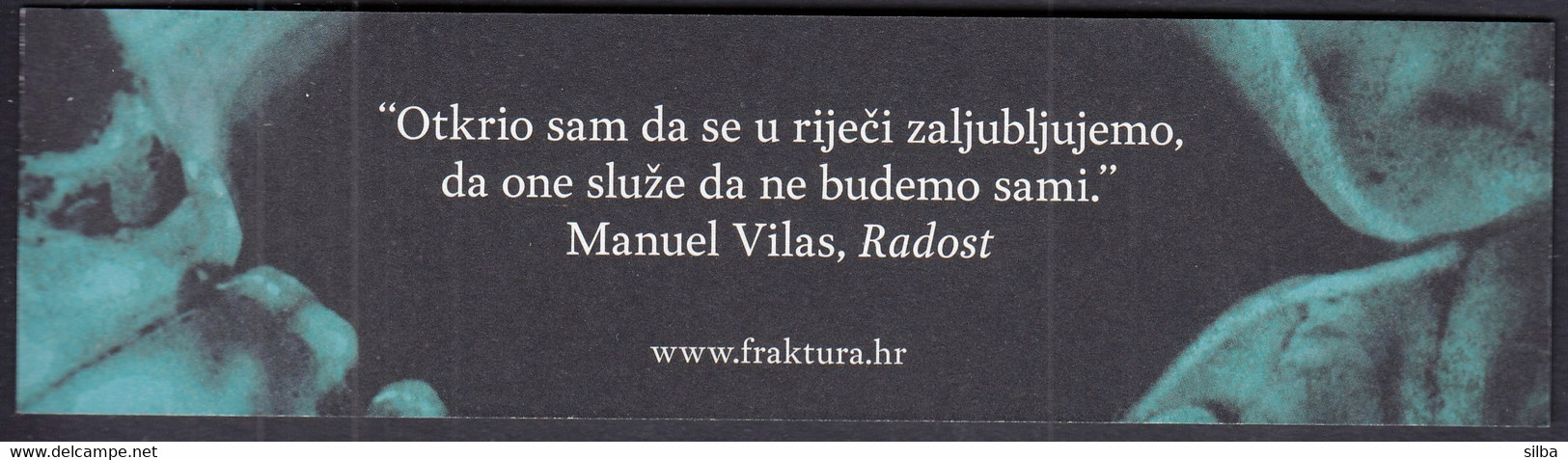 Croatia 2022 / Manuel Vilas: Joy / Bookmark / Bookmarks / Bookmarker - Marque-Pages