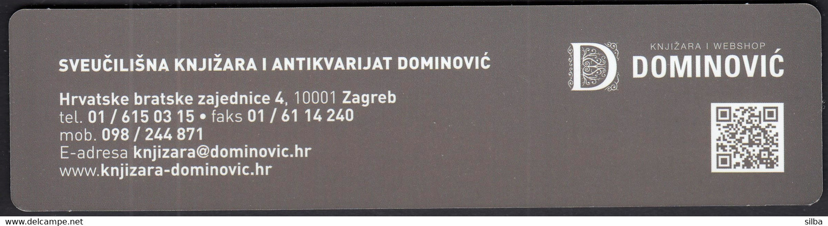 Croatia 2021 / University Bookshop Dominovic, 30 Years With You / Bookmark / Bookmarks / Bookmarker - Marque-Pages