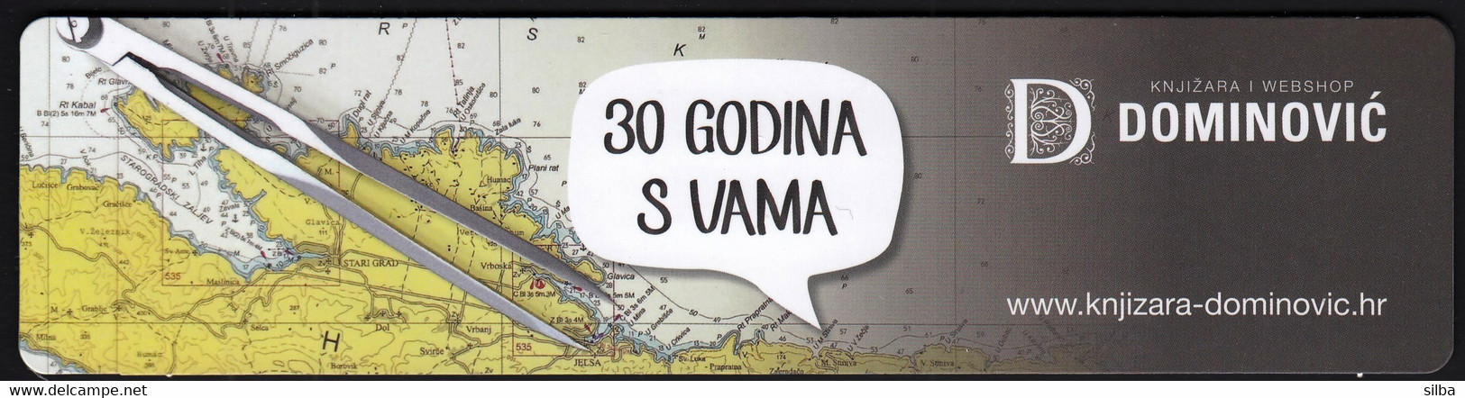 Croatia 2021 / University Bookshop Dominovic, 30 Years With You / Bookmark / Bookmarks / Bookmarker - Marque-Pages