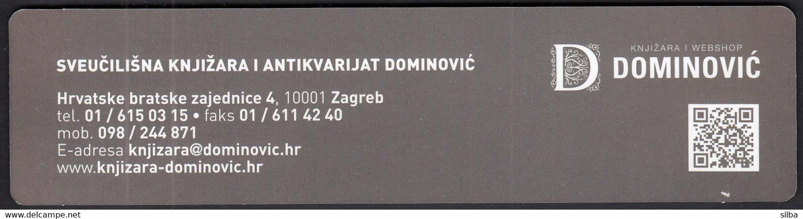 Croatia 2021 / University Bookshop And Webshop Dominovic, I Read You Like A Book / Bookmark / Bookmarks / Bookmarker - Marque-Pages