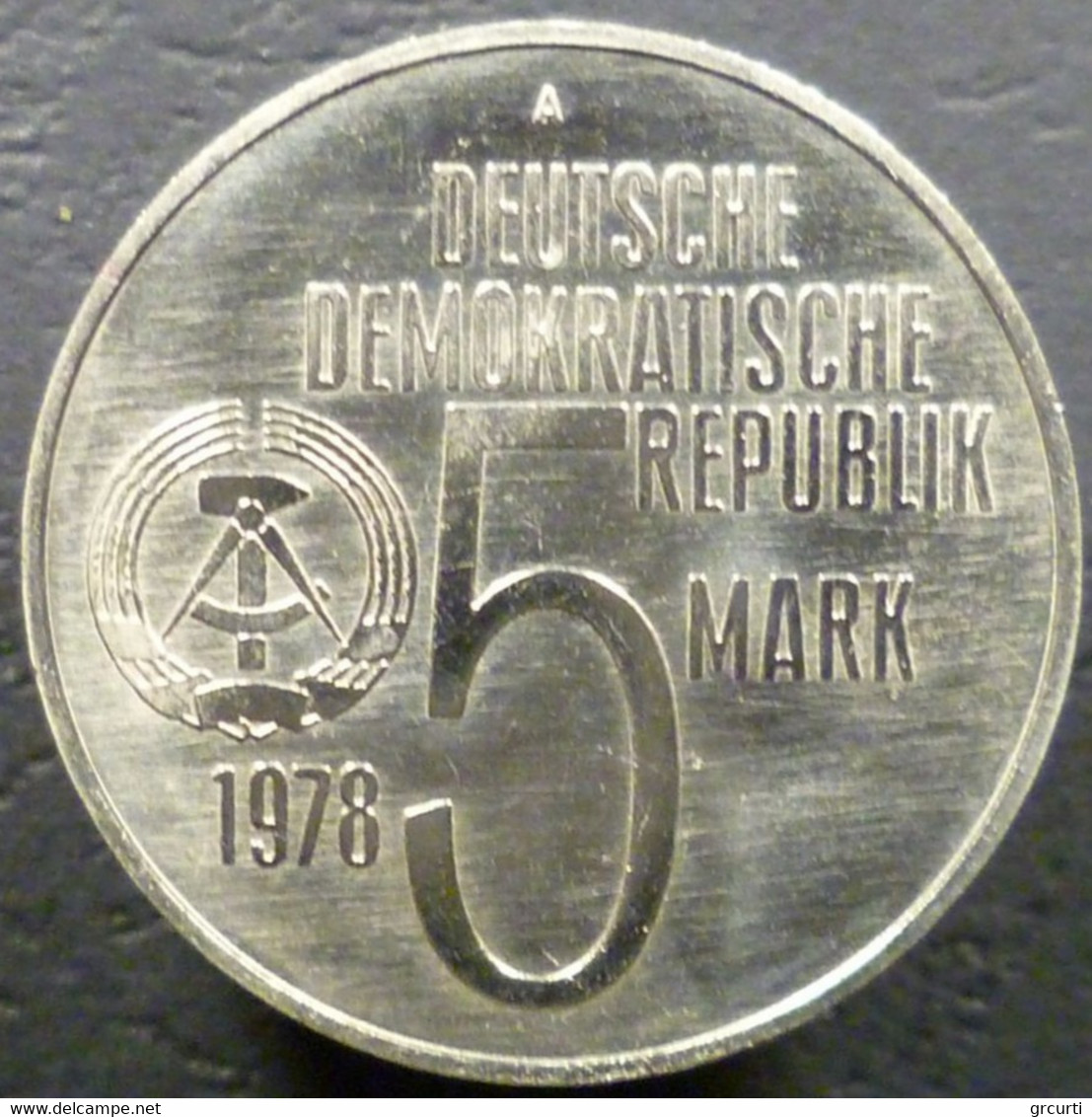 Germania Orientale - DDR - 5 Mark 1978 - Anno Internazionale Anti-Apartheid - KM# 68 - 5 Marcos