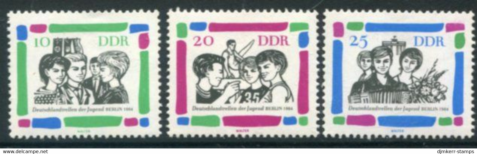 DDR / E. GERMANY 1964 Youth Meeting  MNH / **.  Michel  1022-24 - Neufs