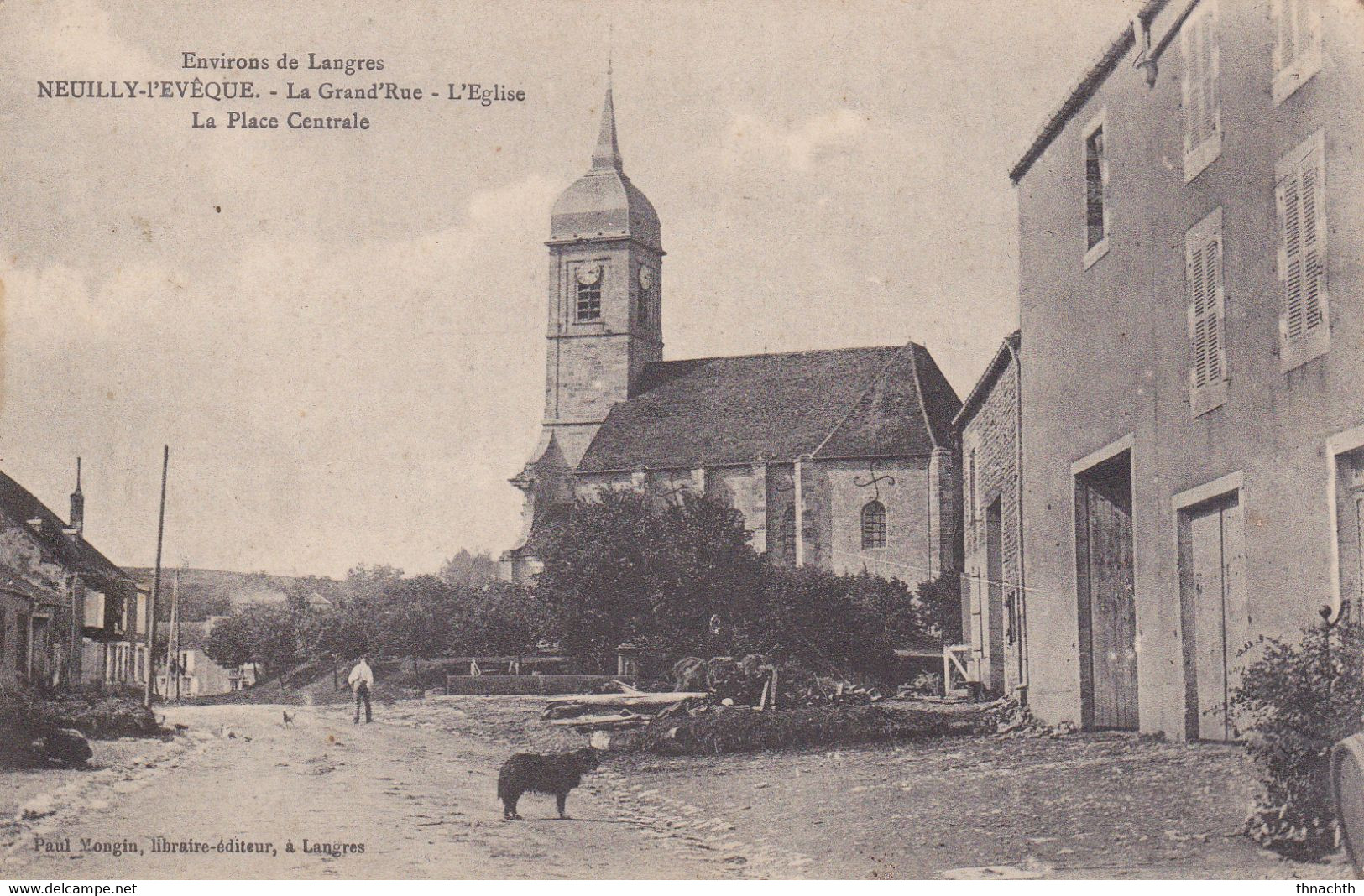 1915 NEUILLY L EVEQUE La Grand'rue Correspondance - Neuilly L'Eveque