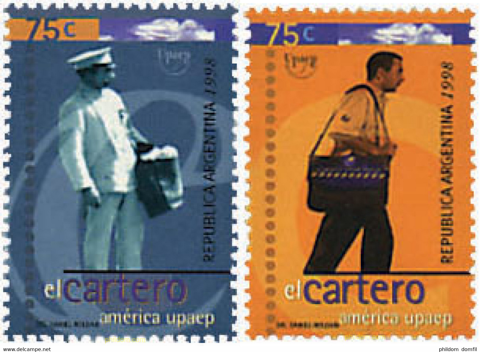 50517 MNH ARGENTINA 1998 AMERICA-UPAEP 1997 - EL CARTERO - Usati