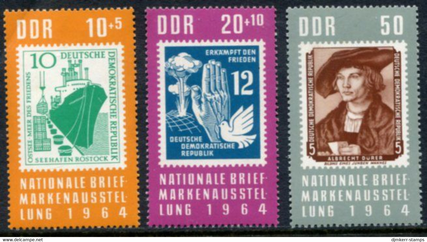 DDR / E. GERMANY 1964 National Philatelic Exhibition  MNH / **.  Michel  1055-58 - Nuovi