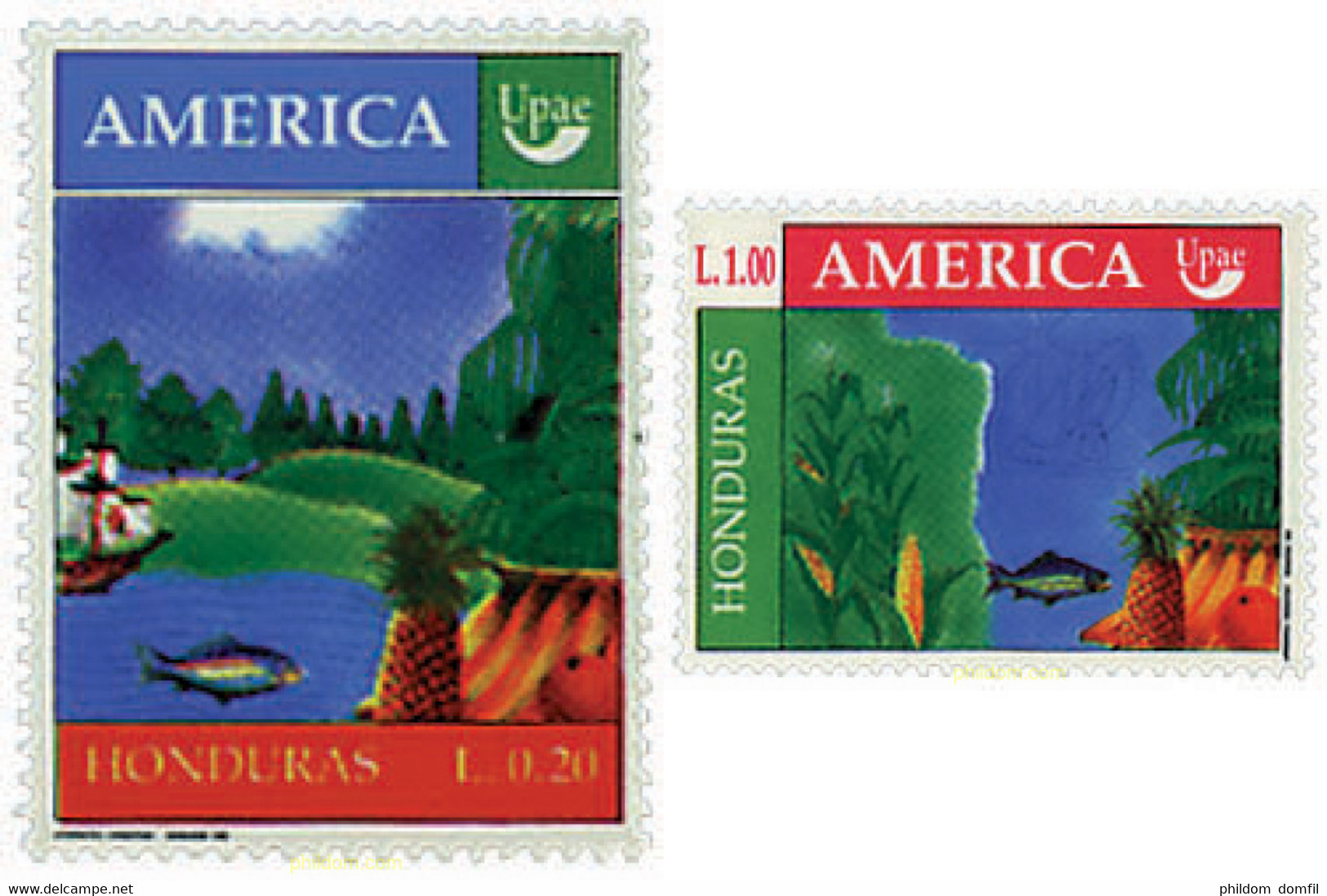 44632 MNH HONDURAS 1990 AMERICA-UPAEP 1990 - EL MEDIO NATURAL QUE VIERON LOS DESCUBRIDORES - Protection De L'environnement & Climat