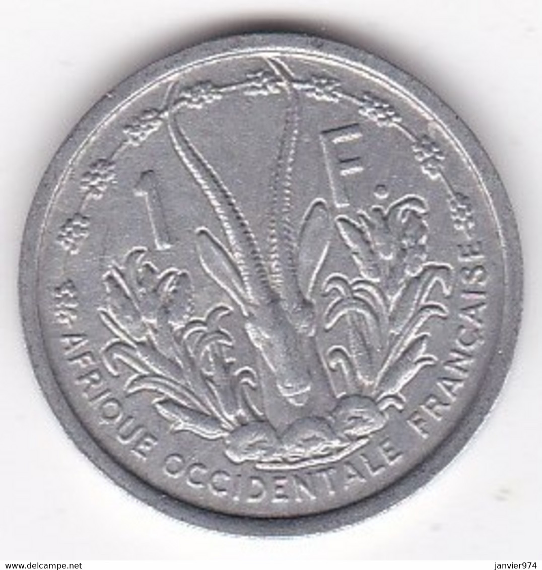 A.O.F. Union Française  1 Franc 1948 , Aluminium, LEC# 6 , KM# 3 - África Occidental Francesa