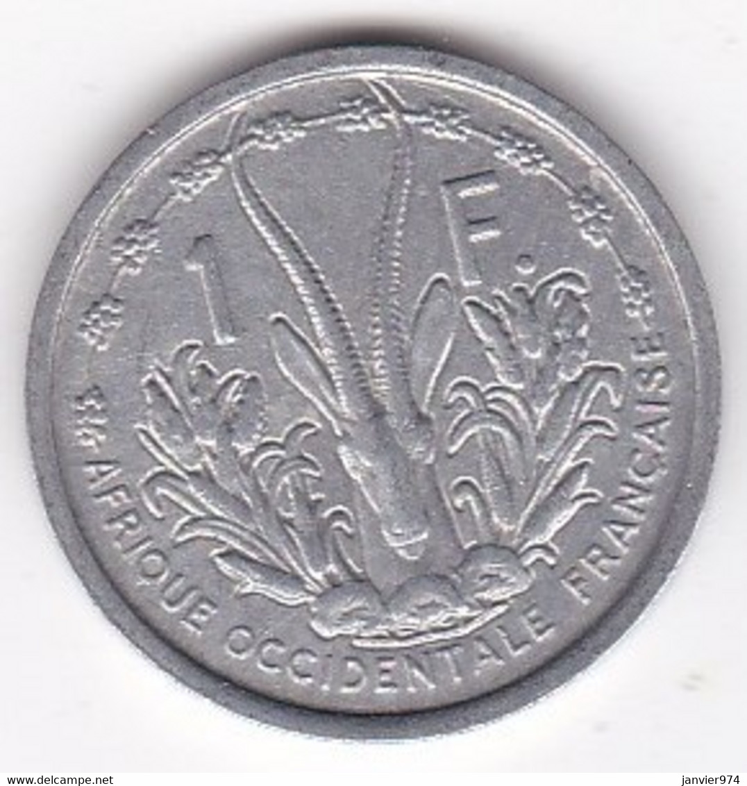 A.O.F. Union Française  1 Franc 1948 , Aluminium, LEC# 6 , KM# 3 - Afrique Occidentale Française