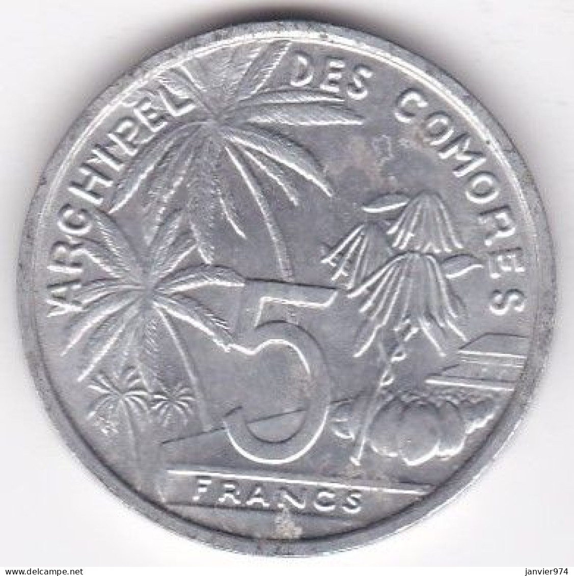 Archipel Des Comores , Republique Française 5 Francs 1964, En Aluminium , LEC#  37 - Comoros