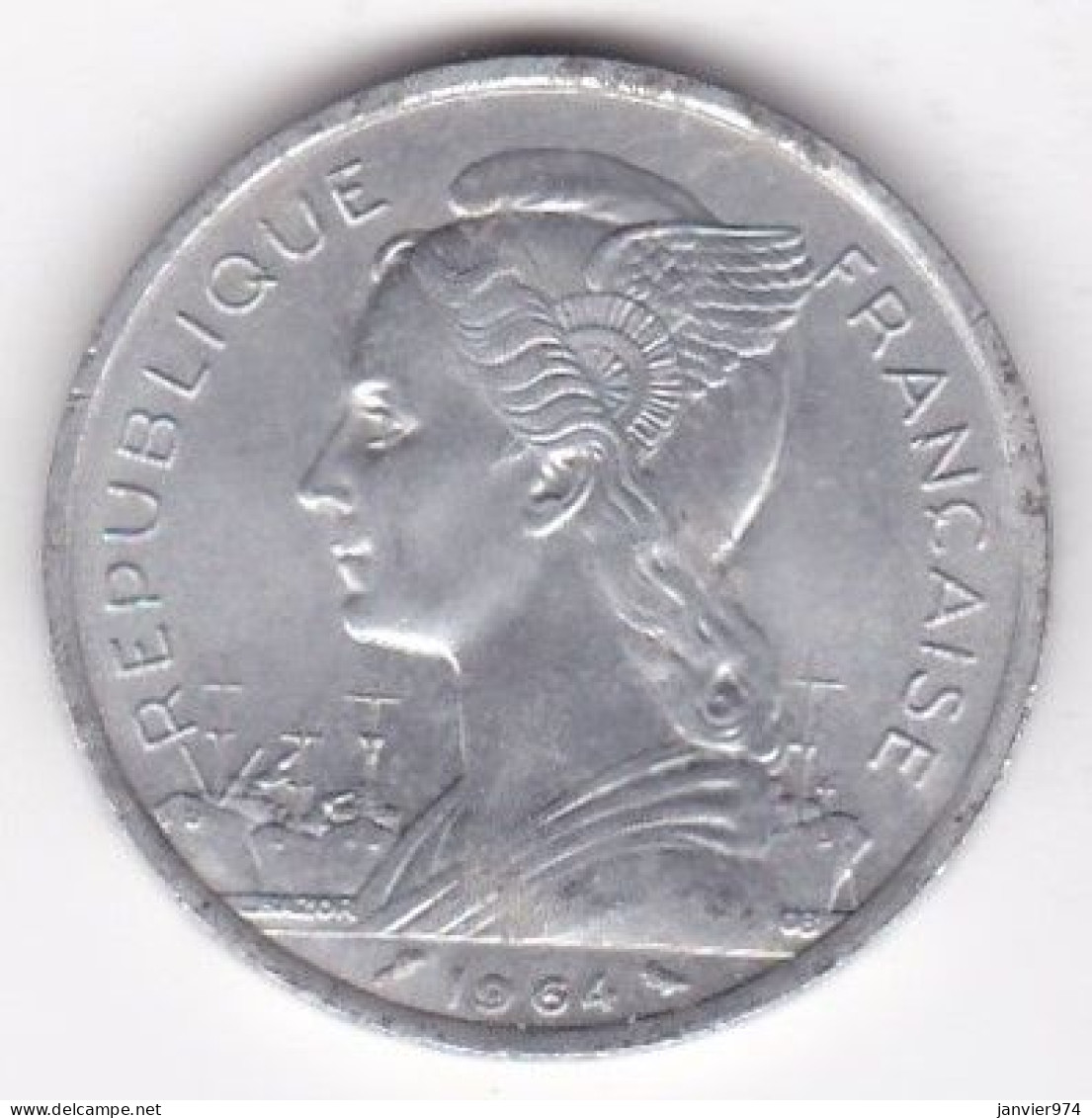 Archipel Des Comores , Republique Française 5 Francs 1964, En Aluminium , LEC#  37 - Comoros