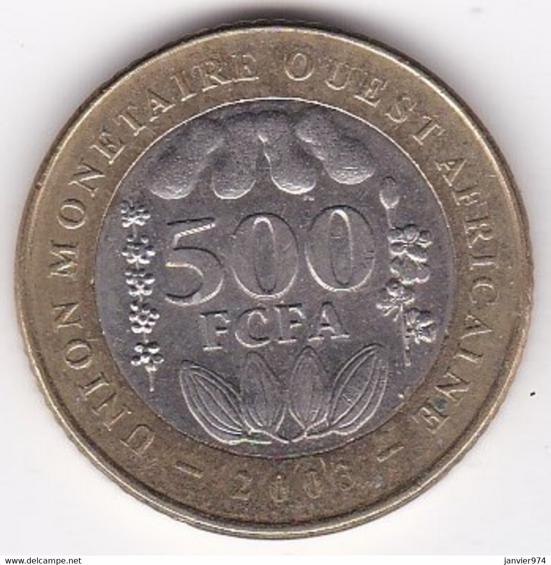 États De L'Afrique De L'Ouest 500 Francs 2003, Bimétallique, KM# 15 - Andere - Afrika