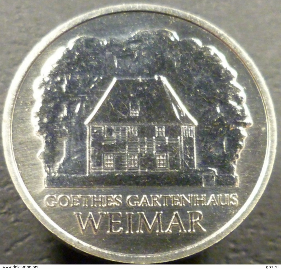 Germania Orientale - DDR - 5 Mark 1982 - Cottage Di Goethe A Weimar  - KM# 85 - 5 Marcos