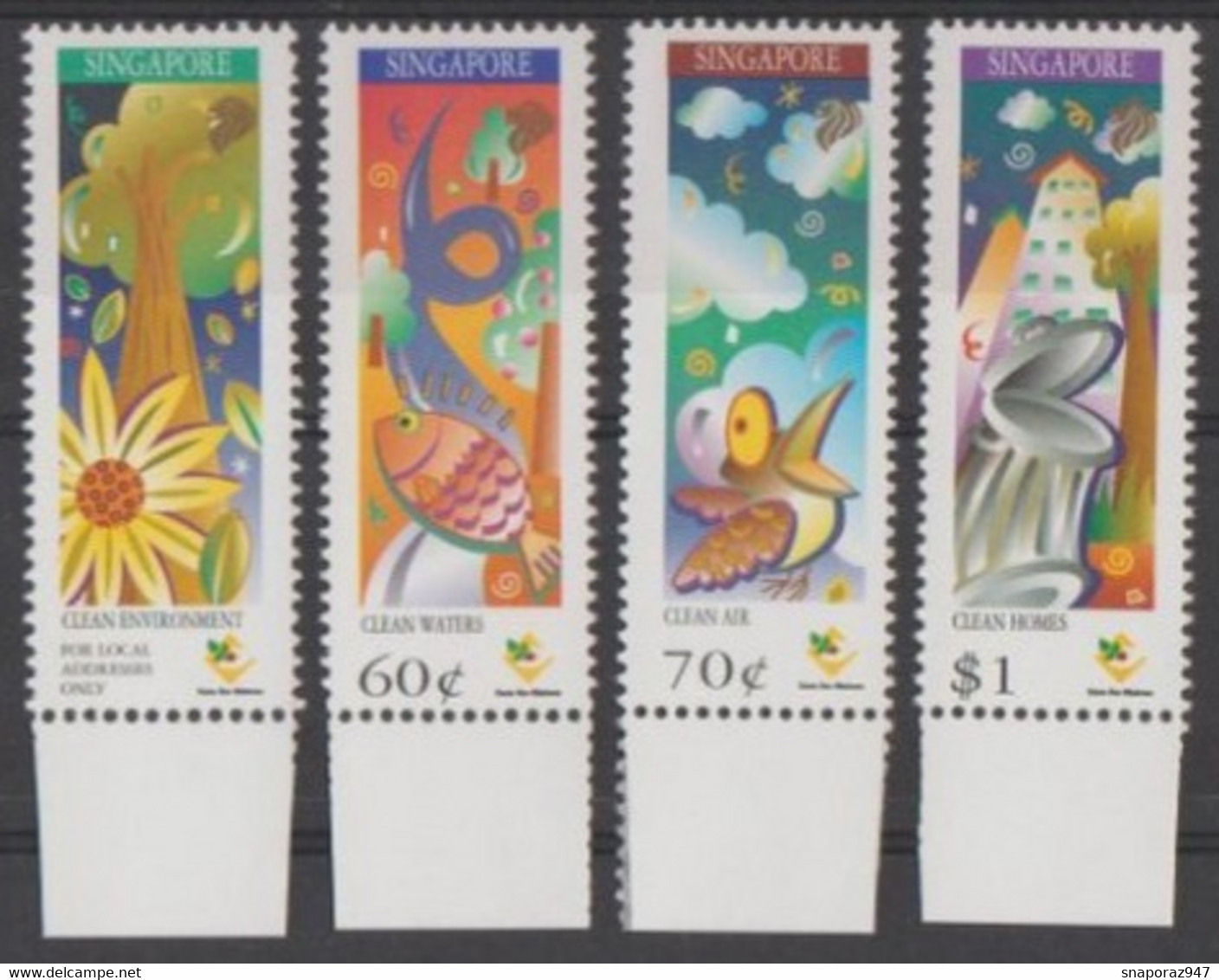 1997 Singapore Habitat Environmet Protection Set MNH** Sin60 - Protection De L'environnement & Climat