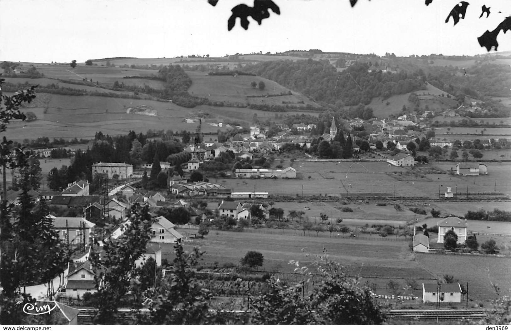 VIRIEU-sur-BOURBRE (Isère) - Vue Panoramique - Voie Ferrée - Virieu