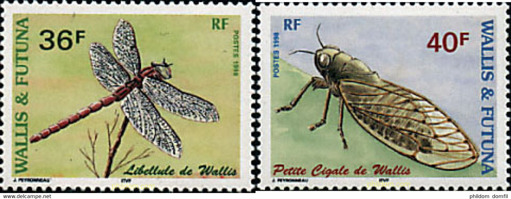 36762 MNH WALLIS Y FUTUNA 1998 INSECTOS - Gebraucht