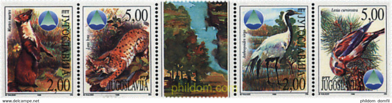 12022 MNH YUGOSLAVIA 1998 50 ANIVERSARIO DEL INSTITUTO PARA LA PROTECCION DE LA NATURALEZA SERBIA - Used Stamps