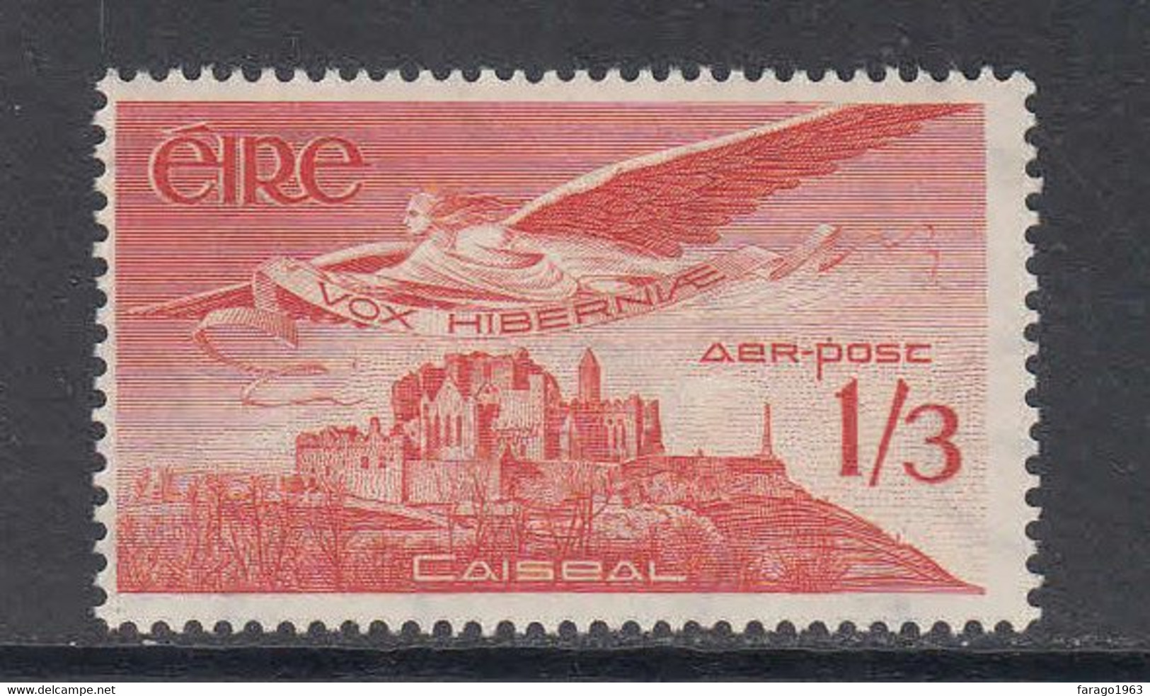 1954 Ireland 1/3 Airmail Cashel Castle   MNH - Unused Stamps