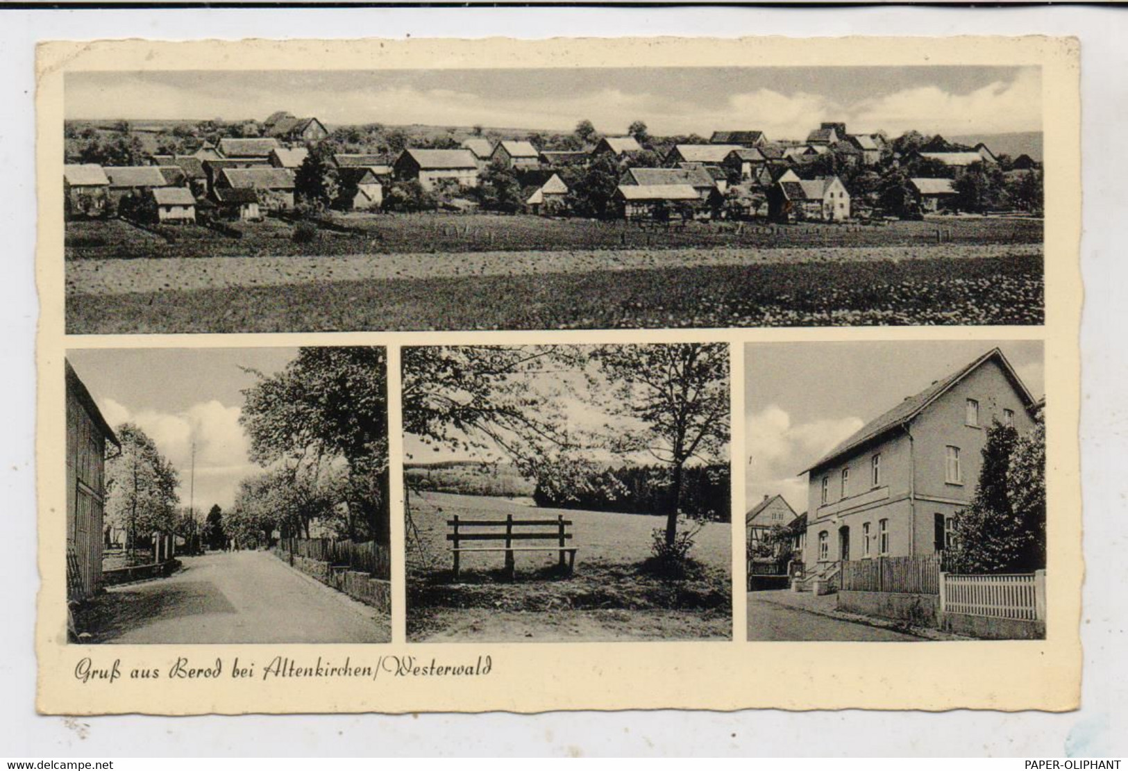5230 ALTENKIRCHEN - BEROD, Gasthaus - Kaufhaus Müller, Strassenparie, Dorfansicht - Altenkirchen
