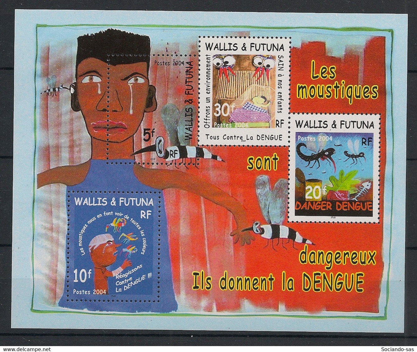 WALLIS ET FUTUNA - 2004 - Bloc Feuillet BF N°Yv. 14 - La Dengue - Neuf Luxe ** / MNH / Postfrisch - Blocks & Kleinbögen