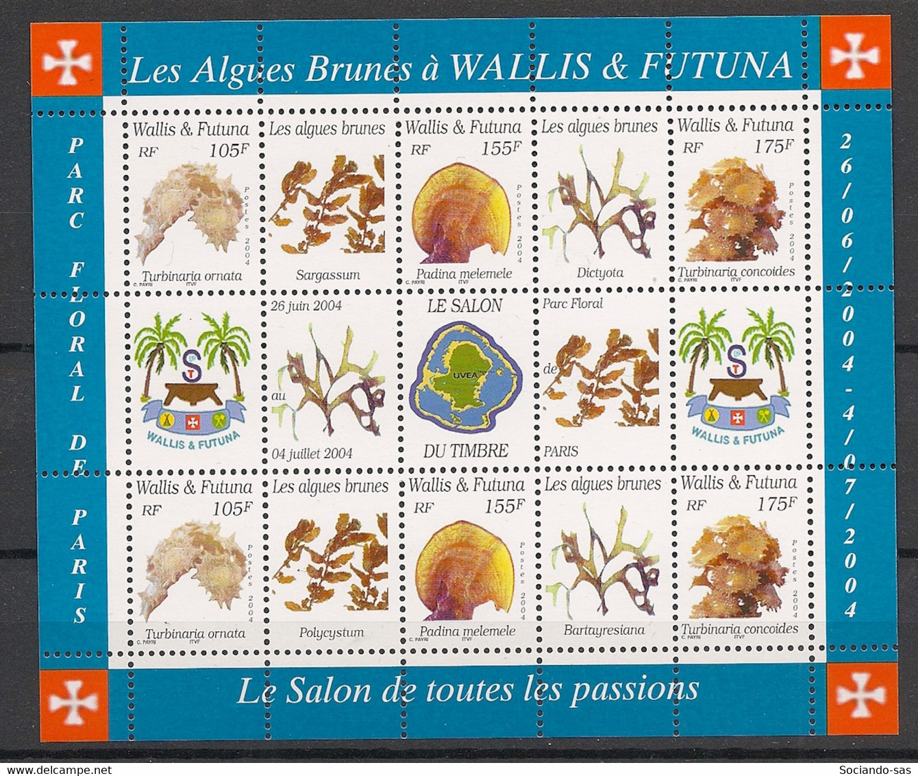 WALLIS ET FUTUNA - 2004 - Bloc Feuillet BF N°Yv. 17 - Flore - Neuf Luxe ** / MNH / Postfrisch - Hojas Y Bloques
