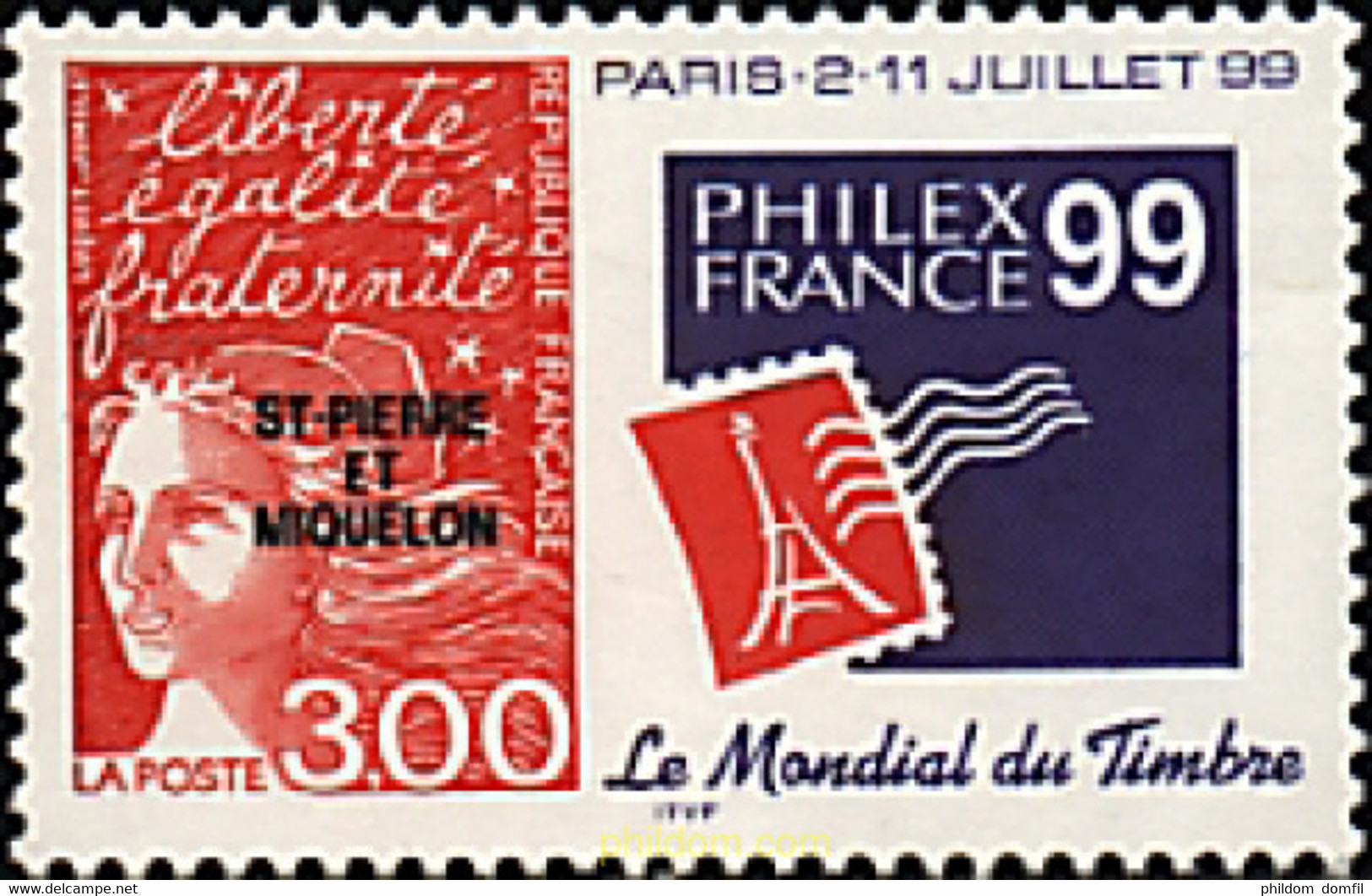 79676 MNH SAN PEDRO Y MIQUELON 1998 PHILEXFRANCE 99. EXPOSICION FILATELICA MUNDIAL EN PARIS - Gebruikt