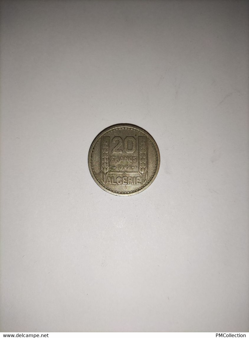 20 FRANCS TURIN  ALGERIE 1949 - Algérie