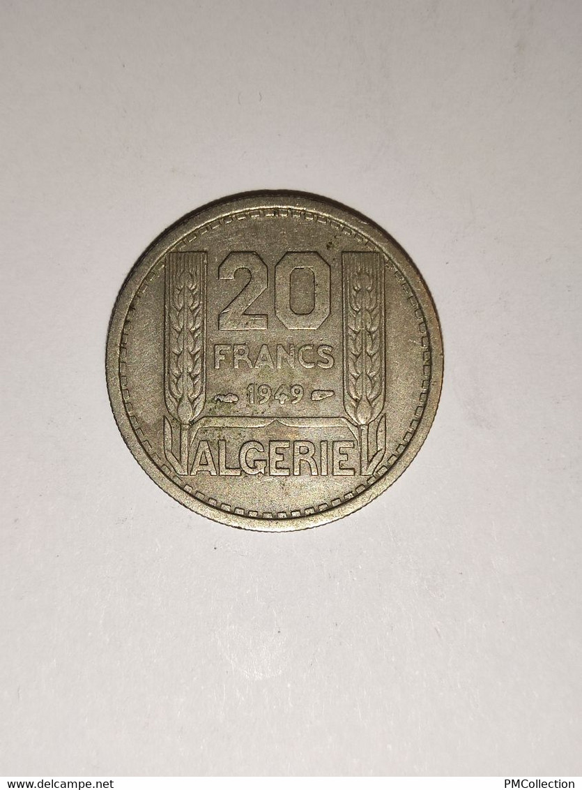 20 FRANCS TURIN  ALGERIE 1949 - Algeria