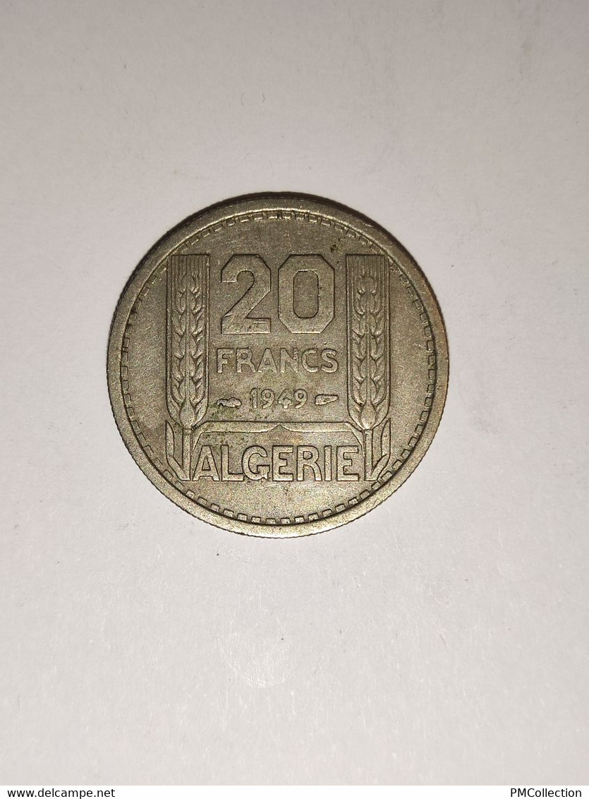 20 FRANCS TURIN  ALGERIE 1949 - Algérie
