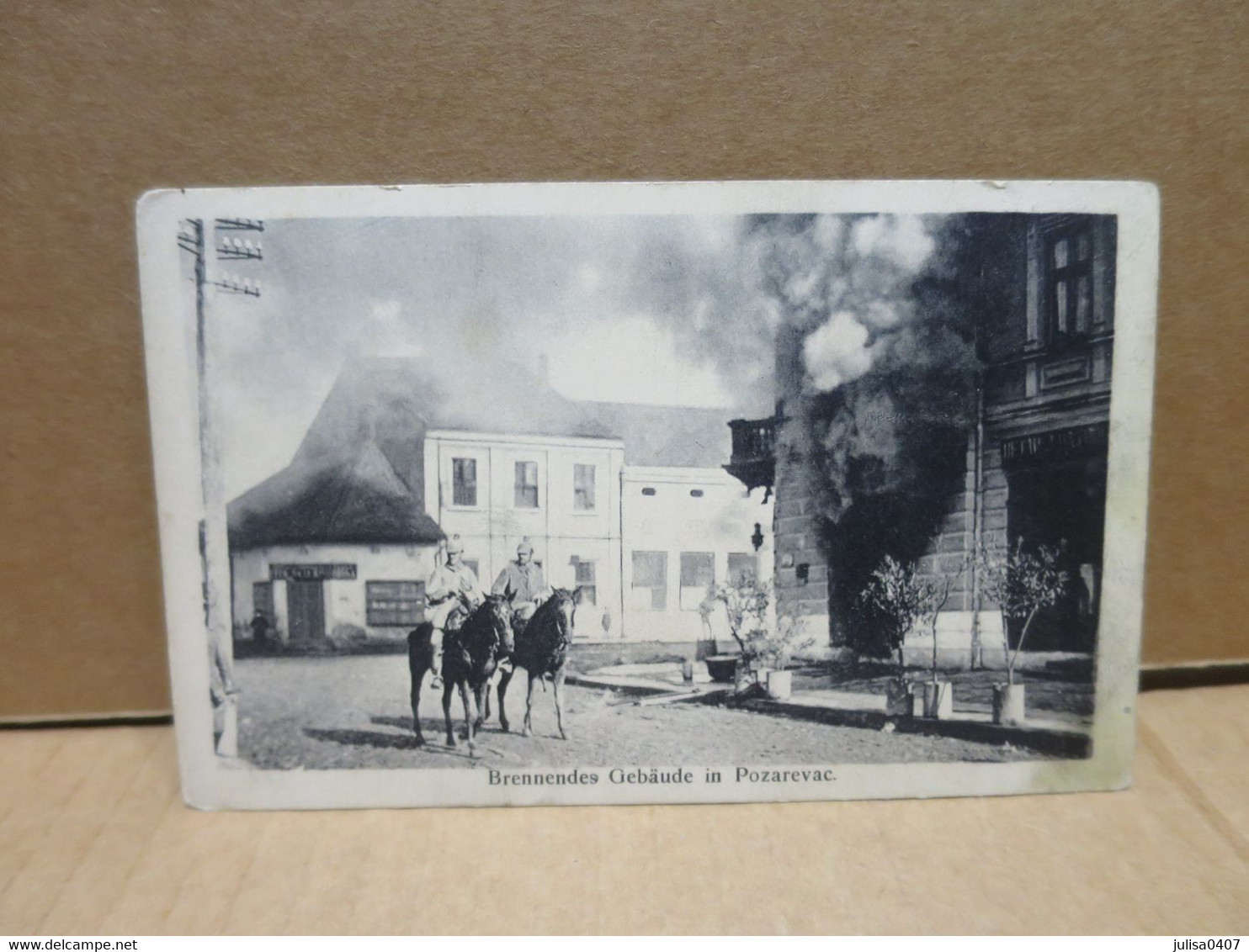 POZAREVAC (Serbie) Guerre 1914-18 Soldats Allemands Incendie - Serbia