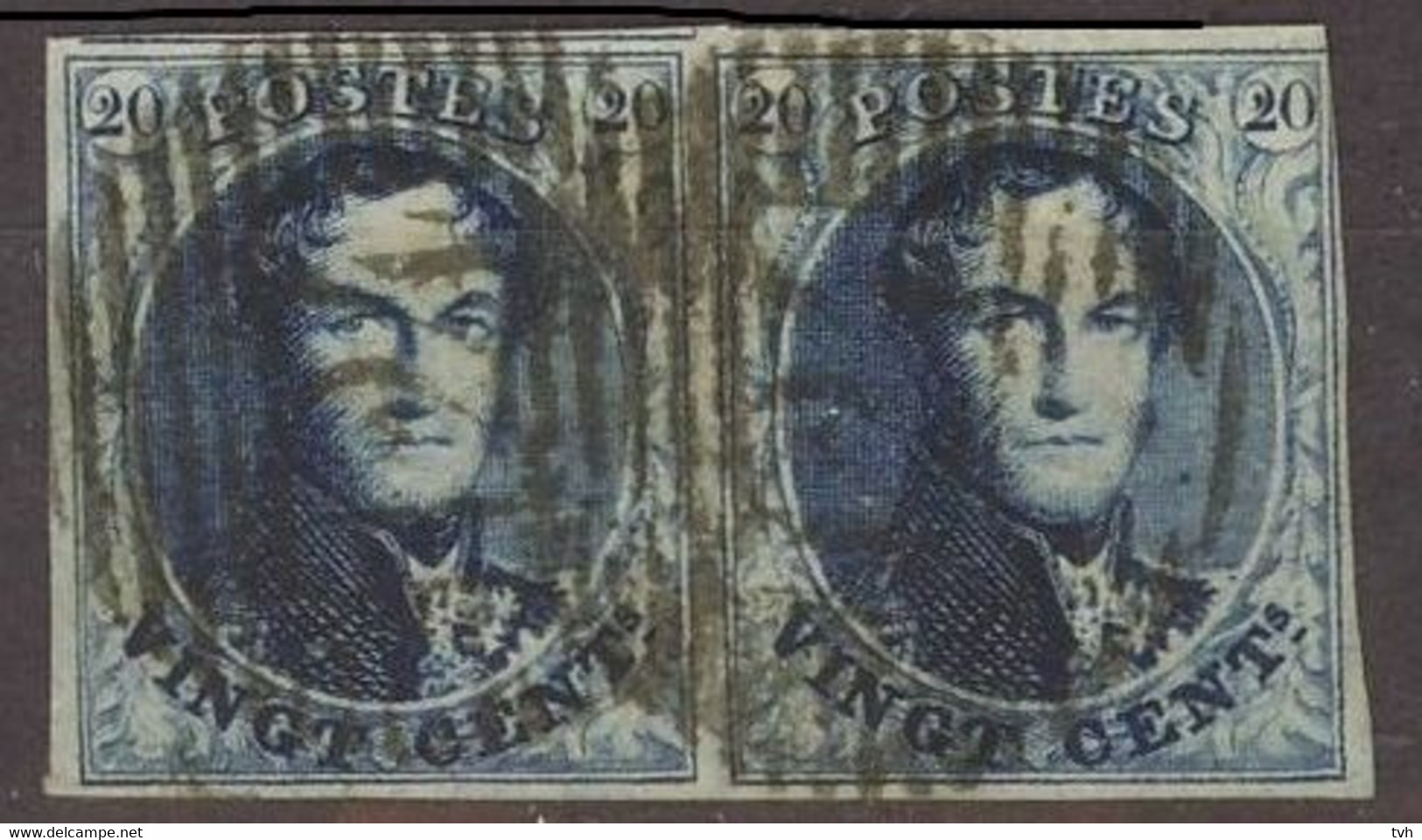 N° 7 In Paar Met P 124 VIELSALM Coba 25 - 1849-1865 Medallions (Other)