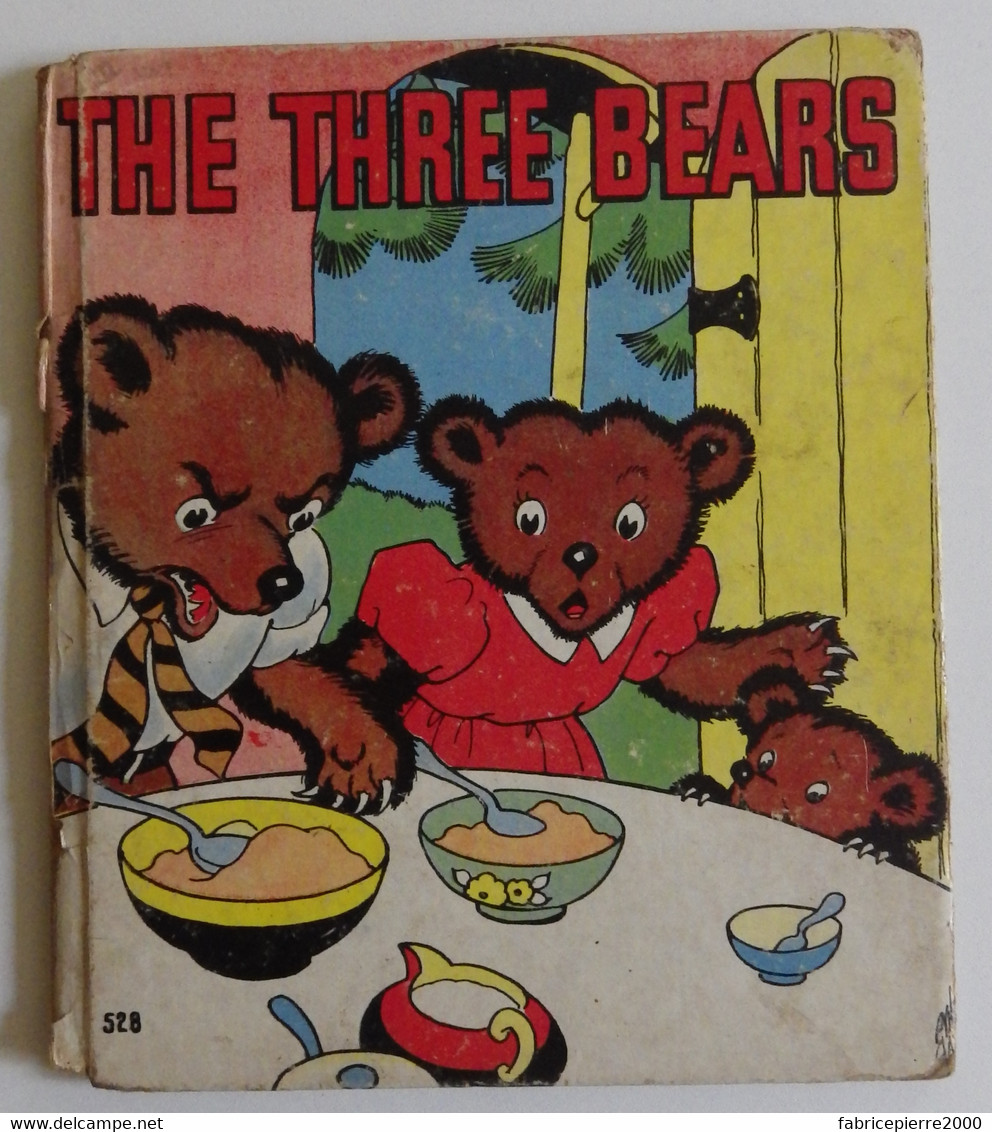 THE THREE BEARS Whitman Publishing 1938 Ill E. Hays Les 3 Ours Boucle D'or Grimm Conte - Contes De Fées Et Fantastiques