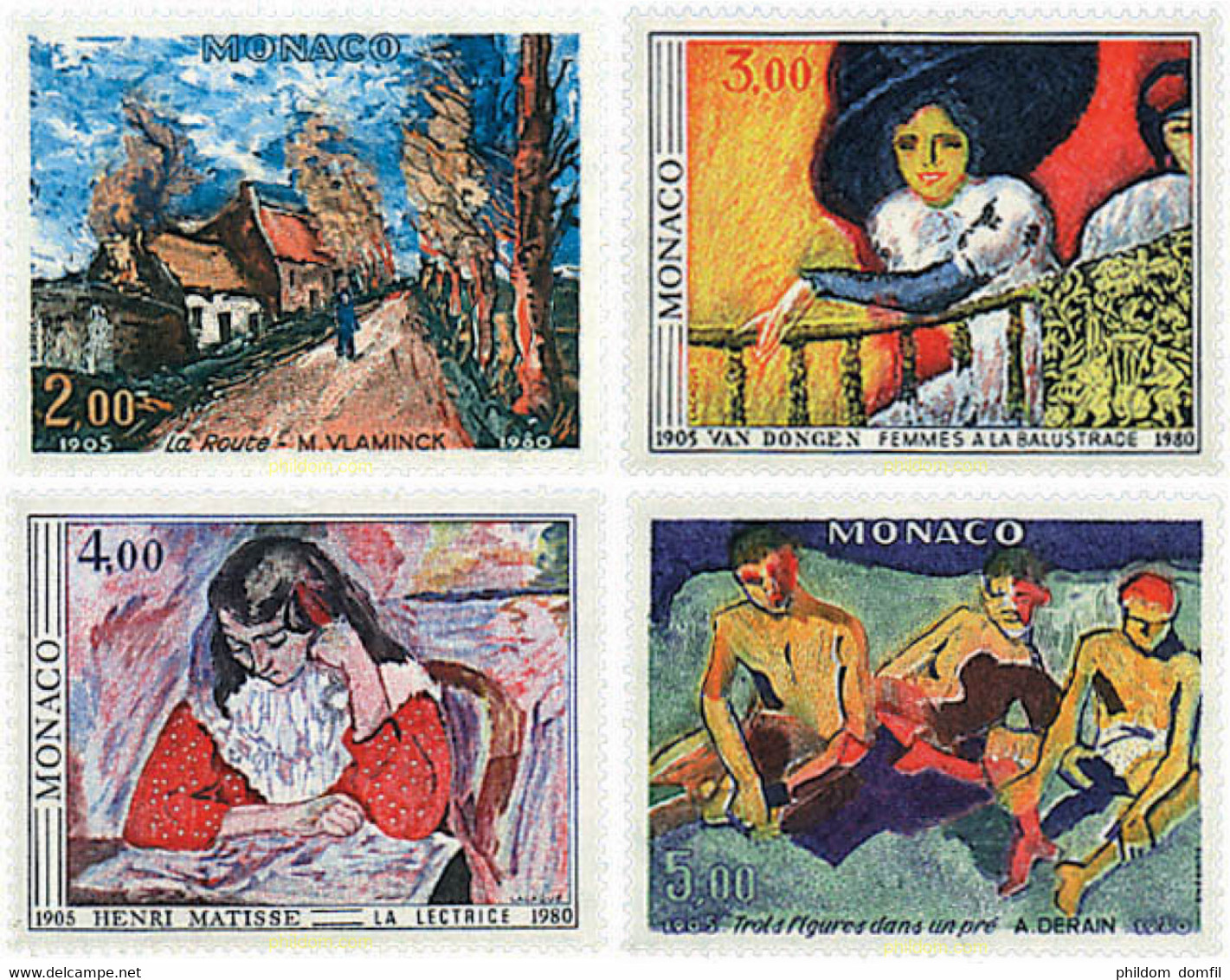 76906 MNH MONACO 1980 75 ANIVERSARIO DEL SALON DE OTOÑO DE 1905. PINTURA - Other & Unclassified