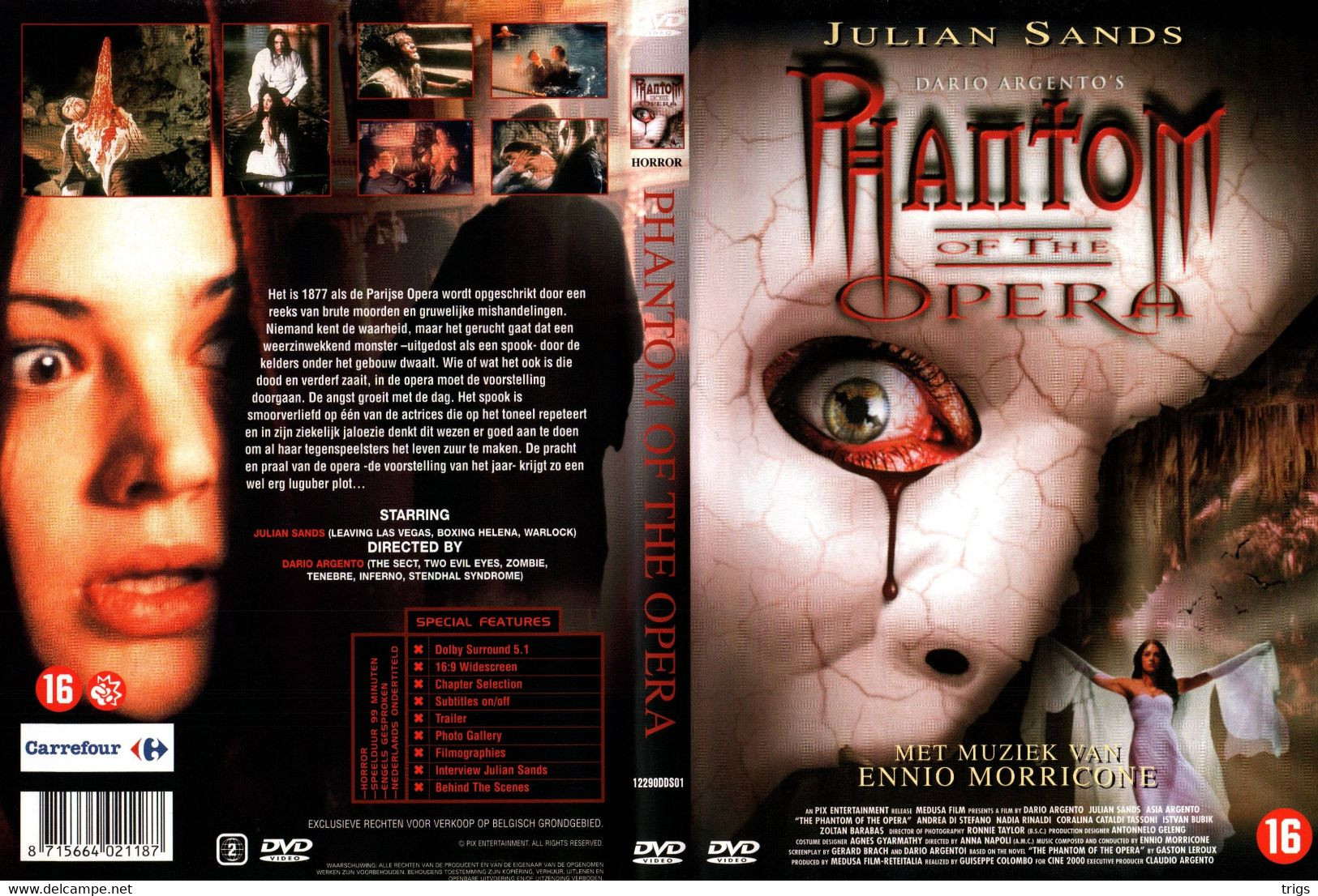 DVD - Phantom Of The Opera - Horreur