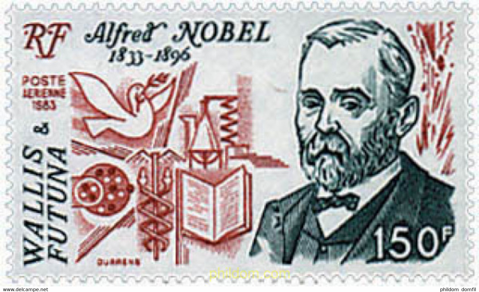 36735 MNH WALLIS Y FUTUNA 1983 150 ANIVERSARIO DEL NACIMIENTO DE ALFRED NOBEL - Usados