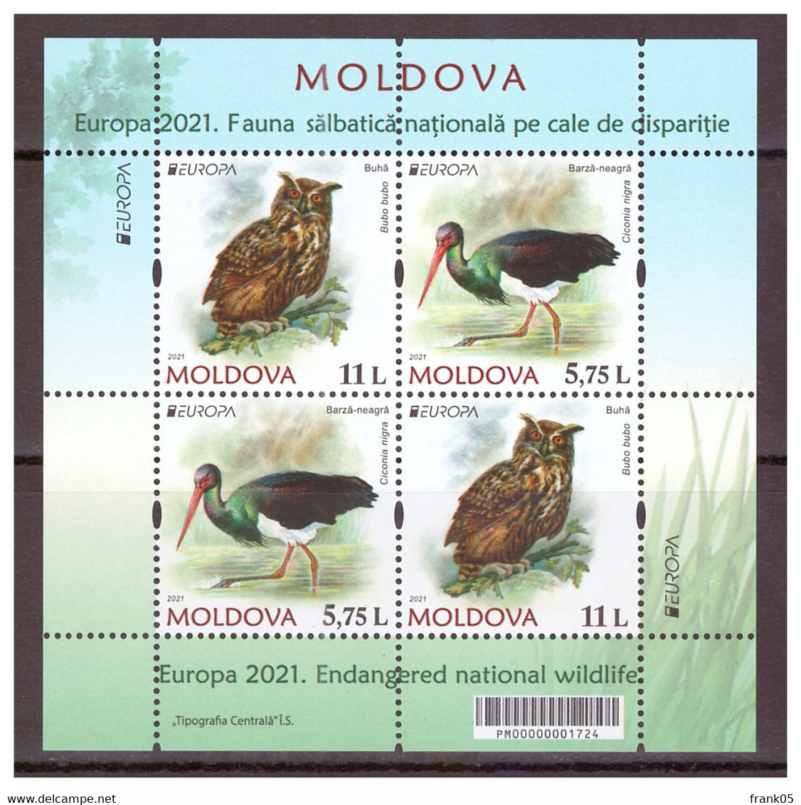 Moldawien / Moldova / Moldavie 2021 MH/booklet EUROPA ** - 2021