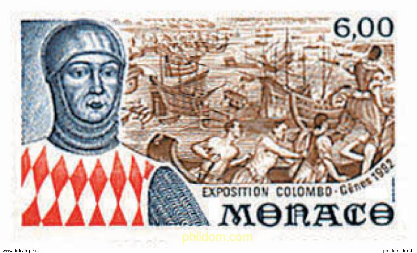 32381 MNH MONACO 1992 COLOMBO. EXPOSICION EN GENOVA. ITALIA - Sonstige & Ohne Zuordnung